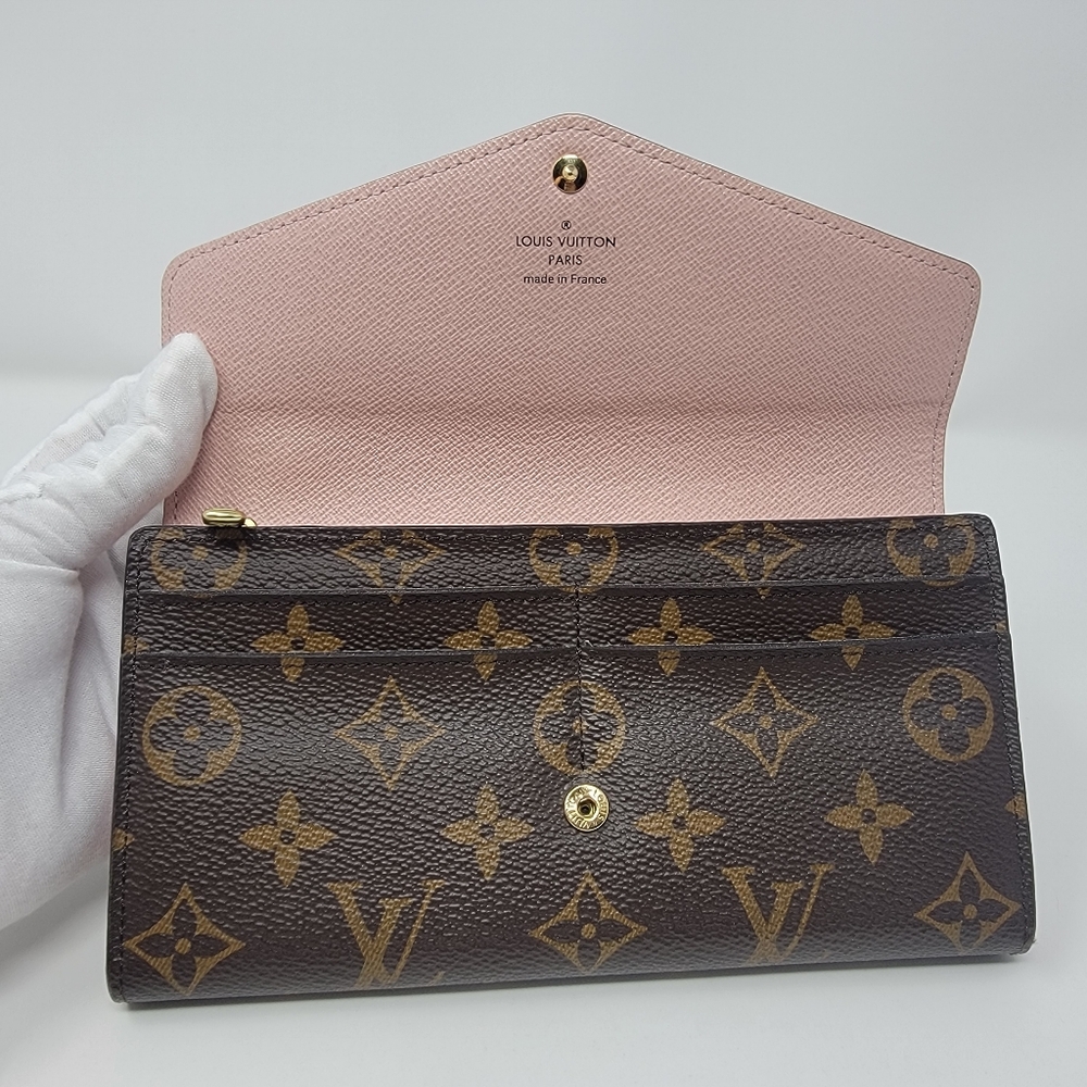 LOUIS VUITTON Monogram Sarah Long Bifold Wallet - Picture 4 of 12